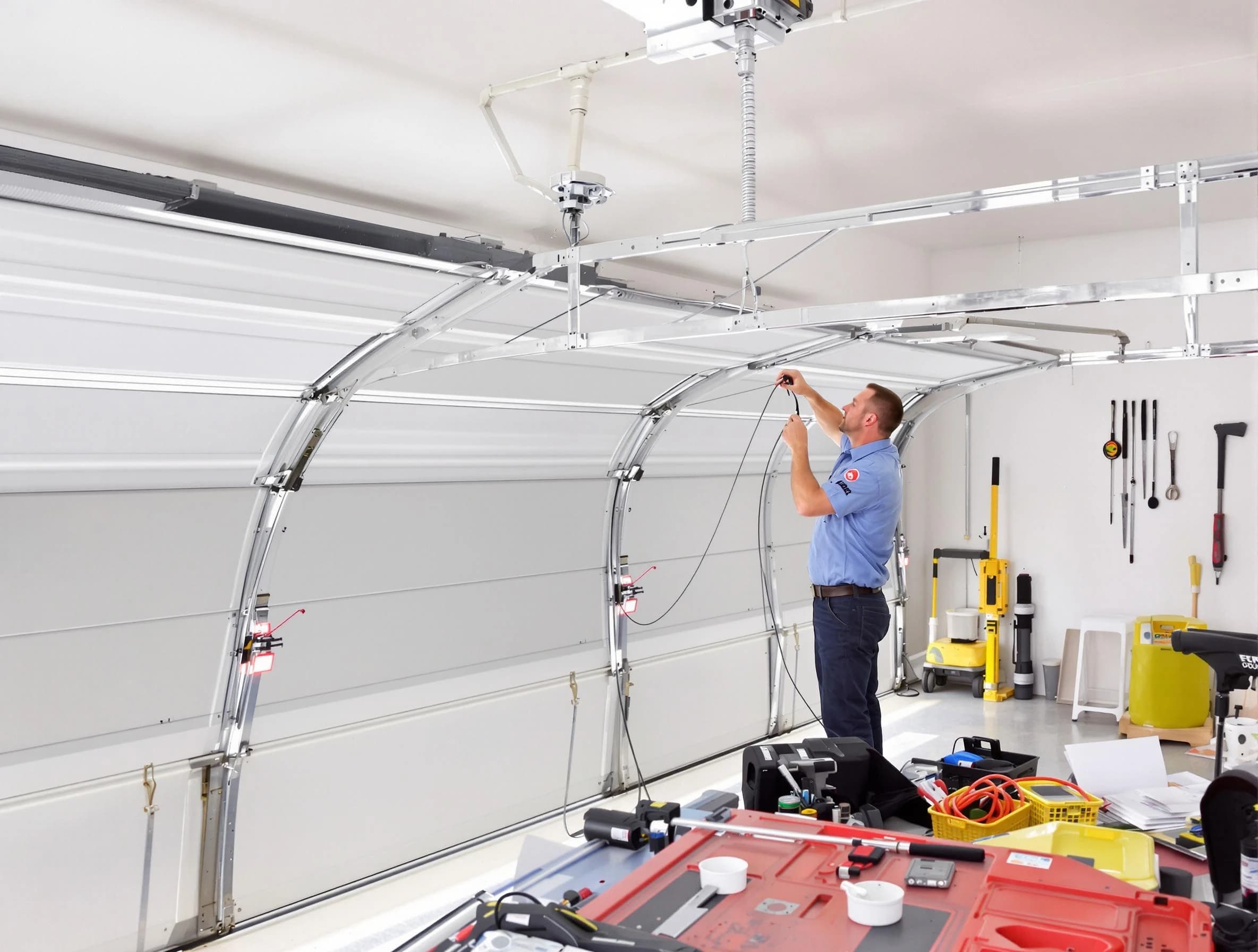 Garage door cable repair service by Spencer Garage Door Repair in Spencer