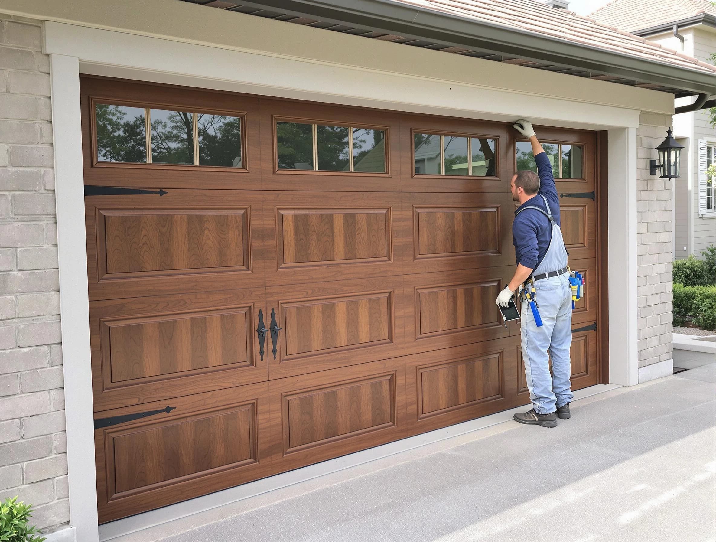 Custom garage door showcase by Spencer Garage Door Repair in Spencer