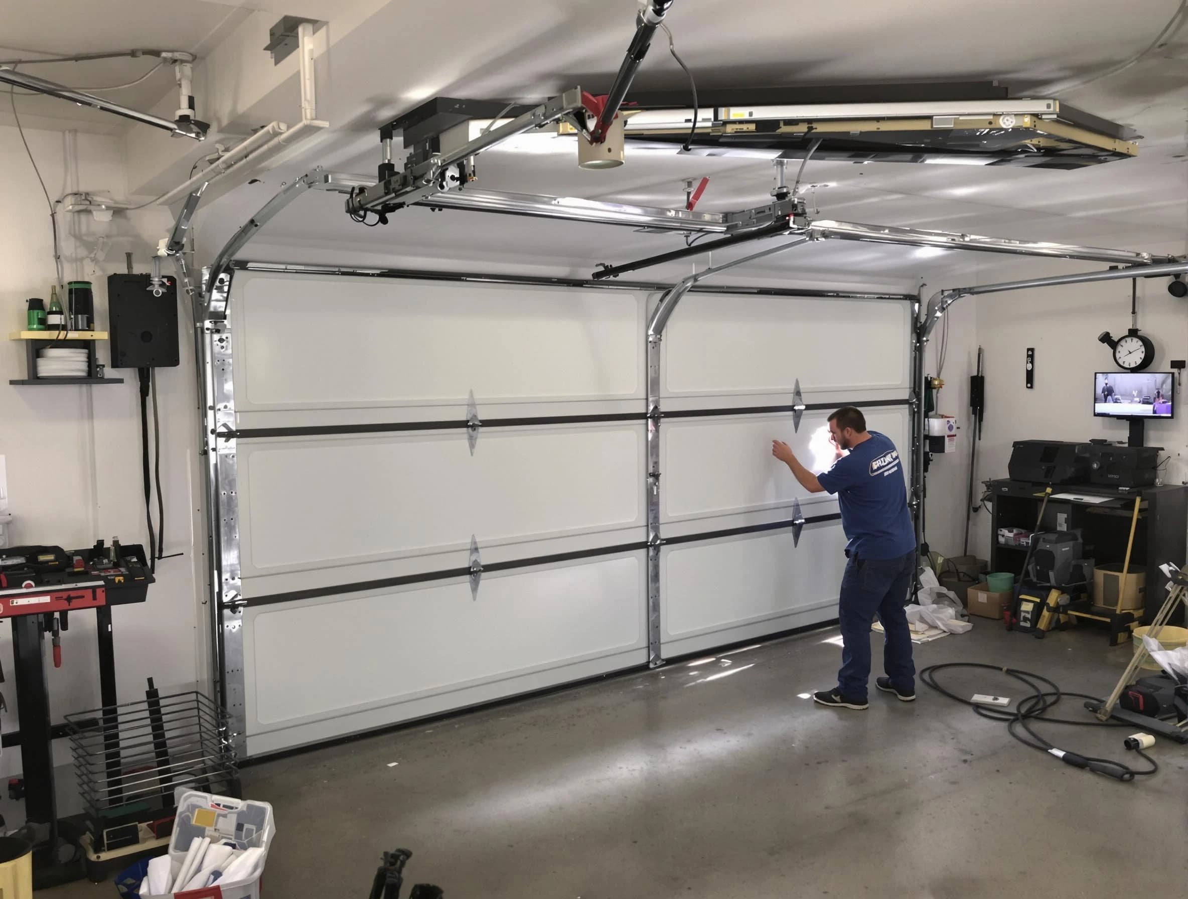 Professional garage door repair service by Spencer Garage Door Repair in Spencer