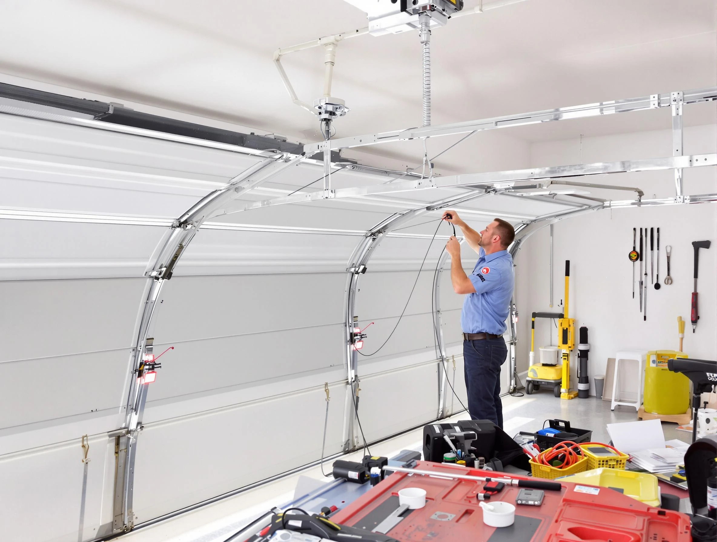 Garage door cable repair service by Spencer Garage Door Repair in Spencer