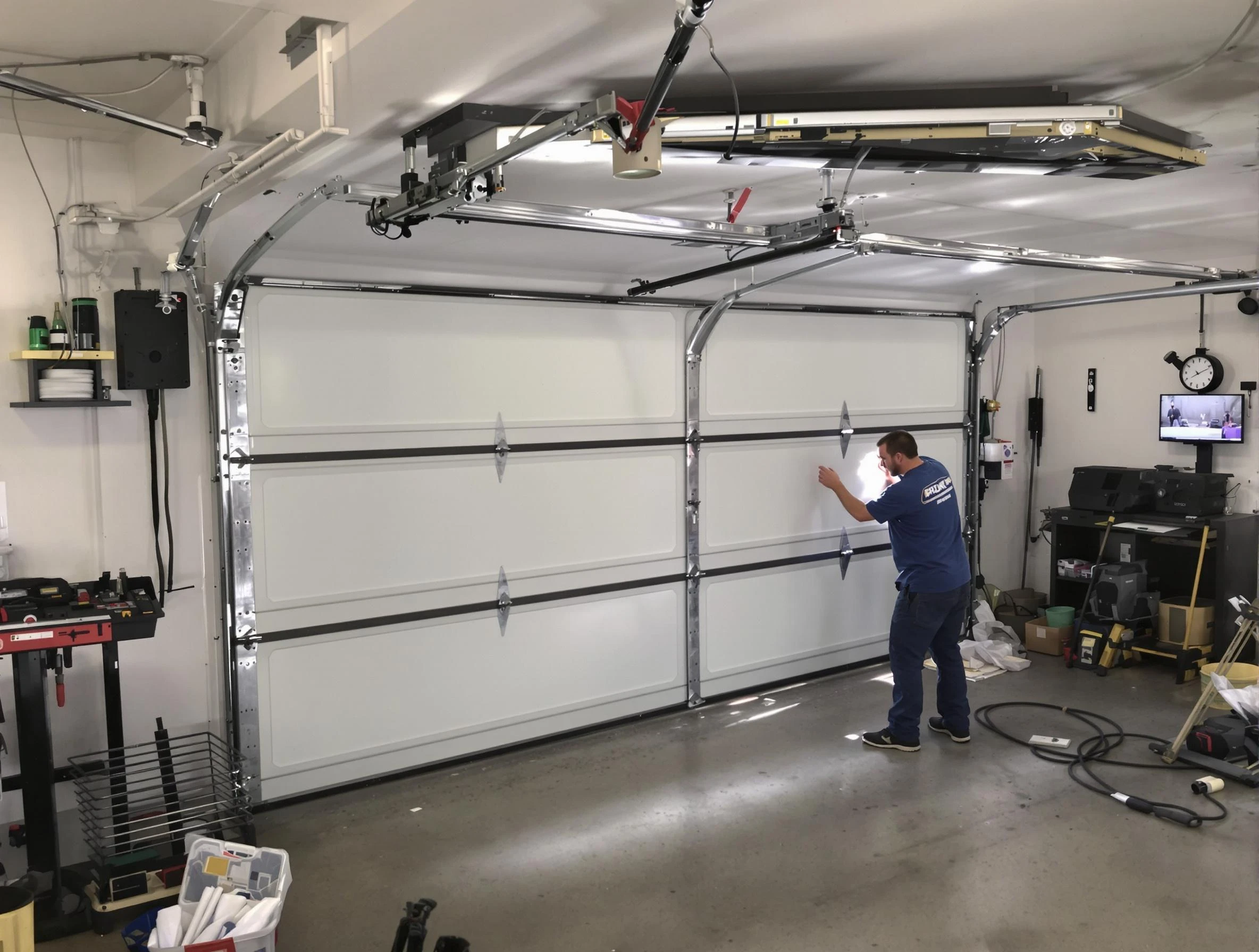 Professional garage door repair service by Spencer Garage Door Repair in Spencer